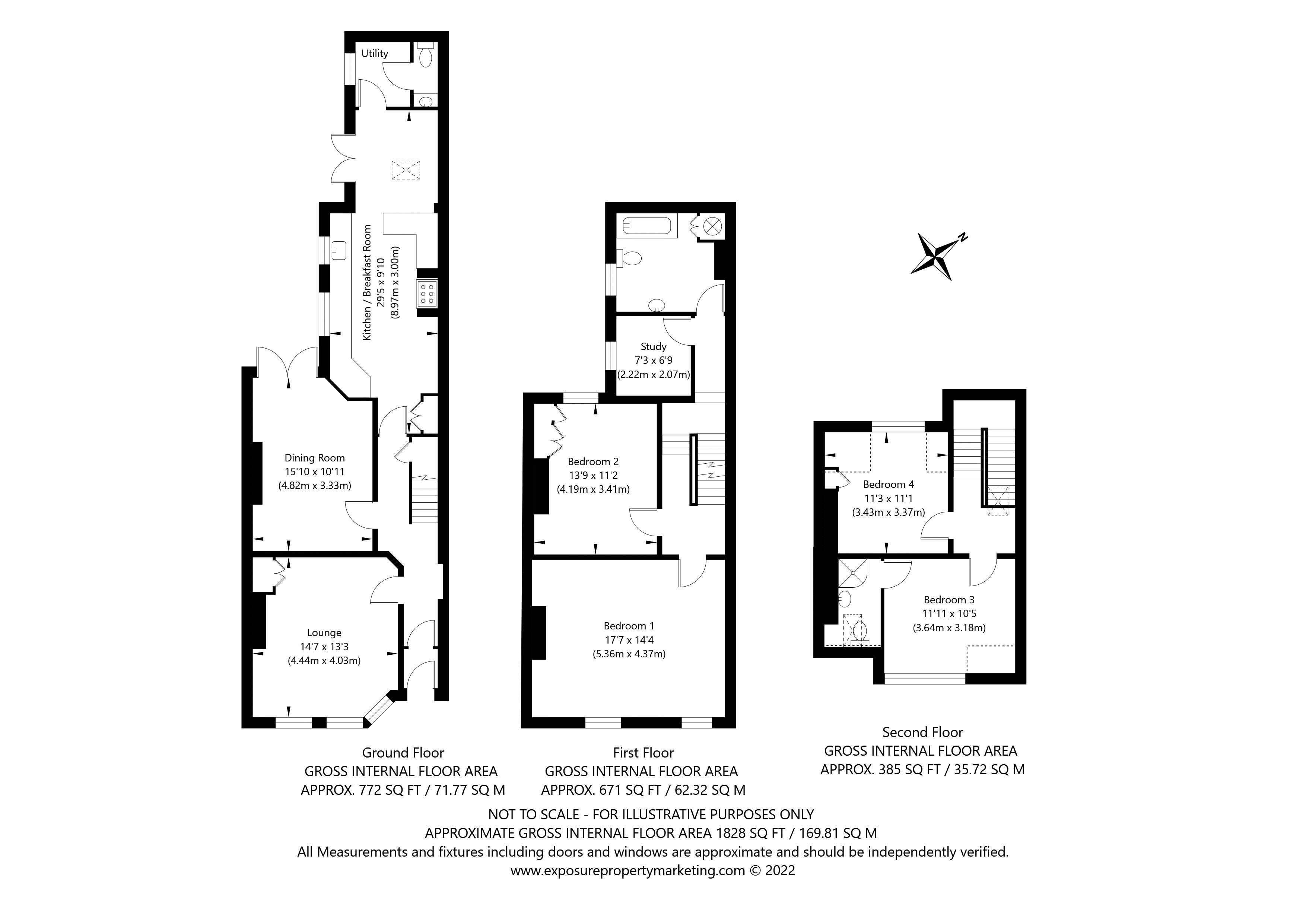 Floorplans For Sycamore Terrace, York