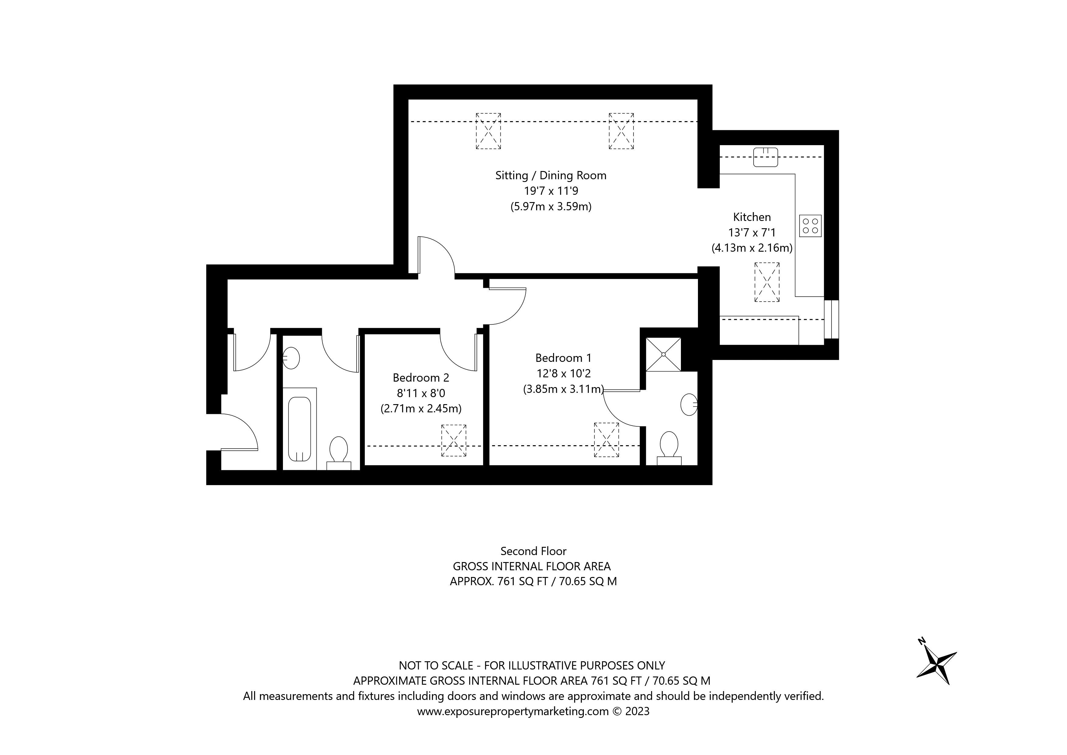 Floorplans For The Corn Mill, Stamford Bridge