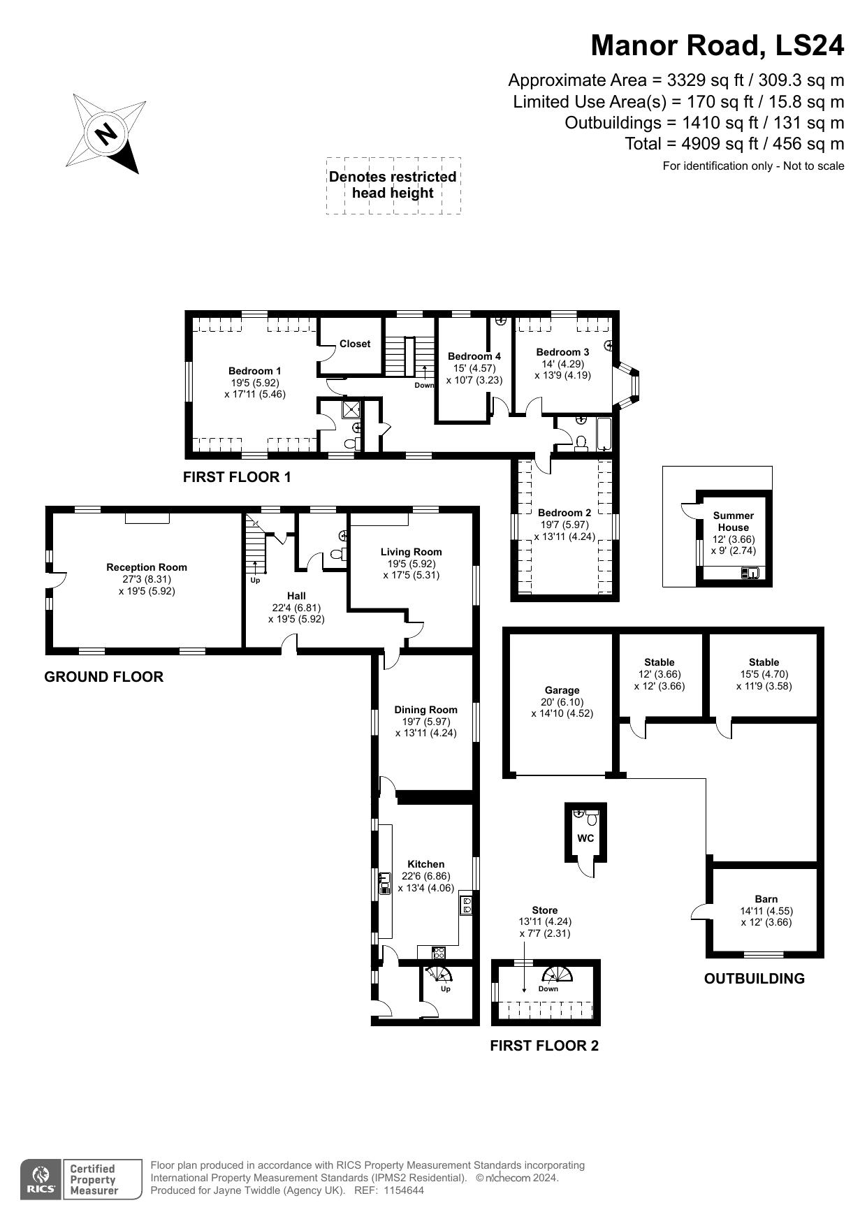 Floorplans For Manor Road, Stutton