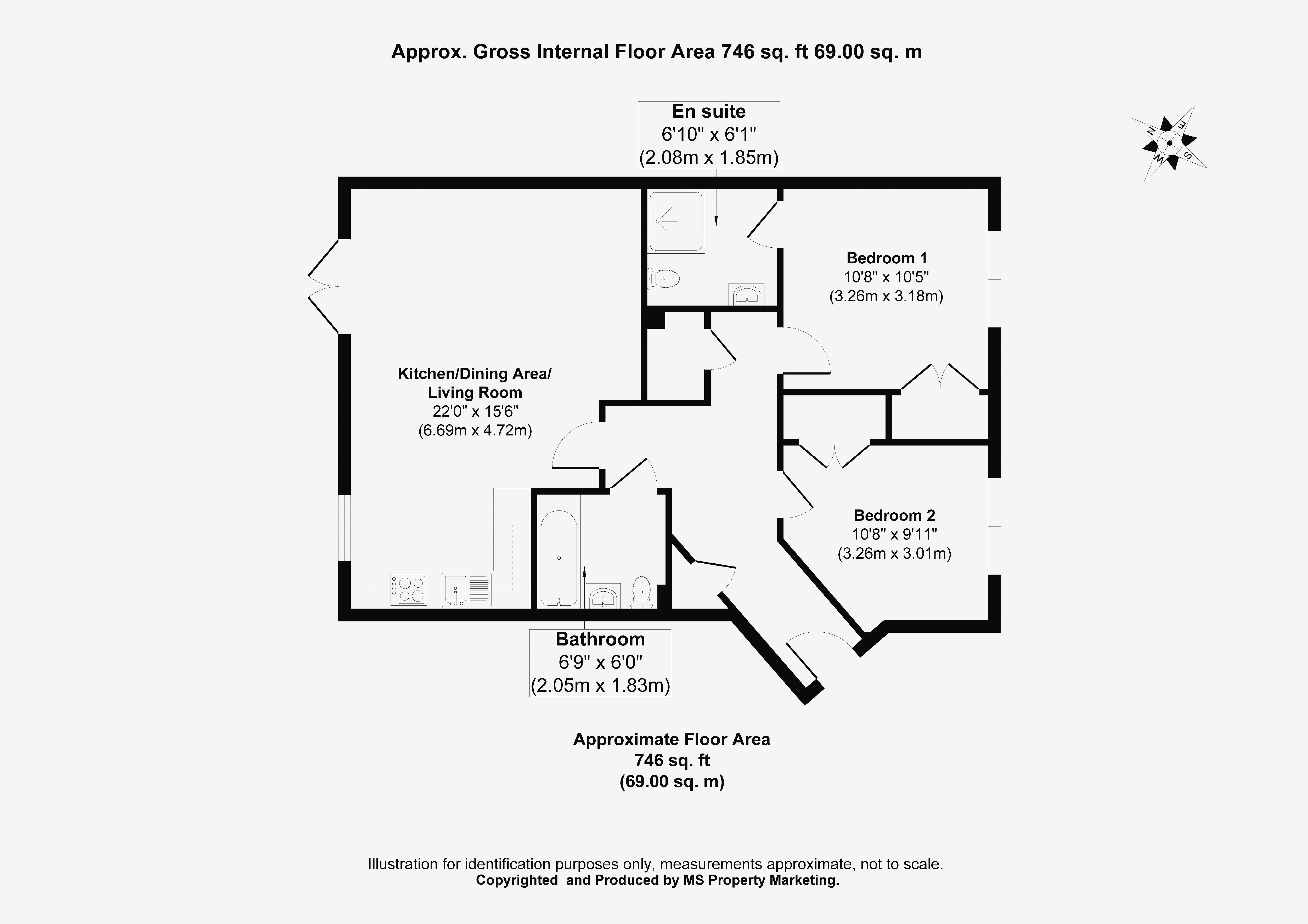 Floorplans For Heron House, Brinkworth Terrace, York