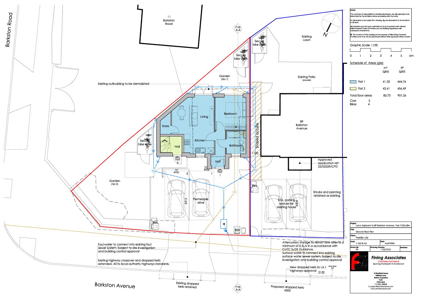 Floorplans For Barkston Avenue, York