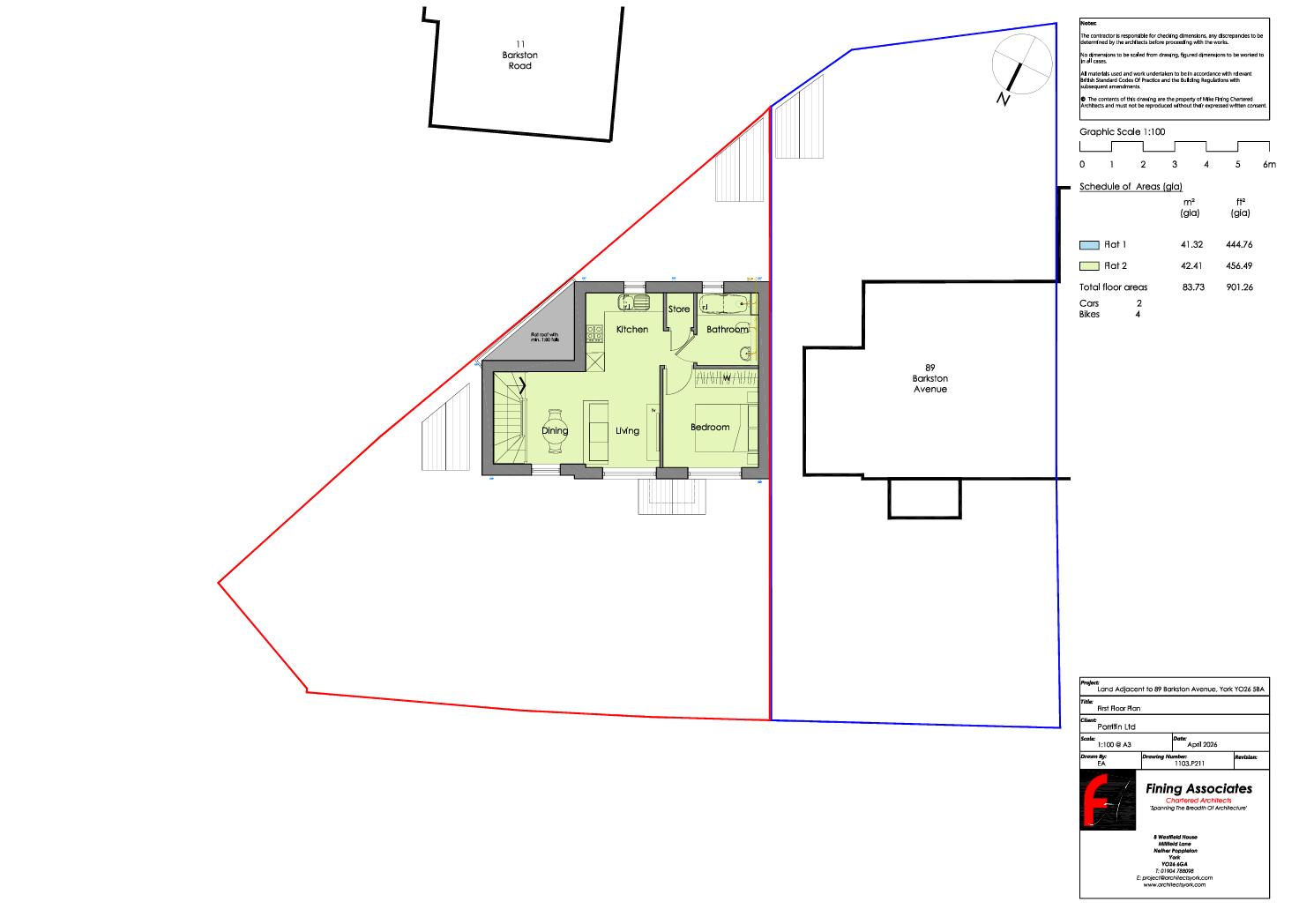 Floorplans For Barkston Avenue, York